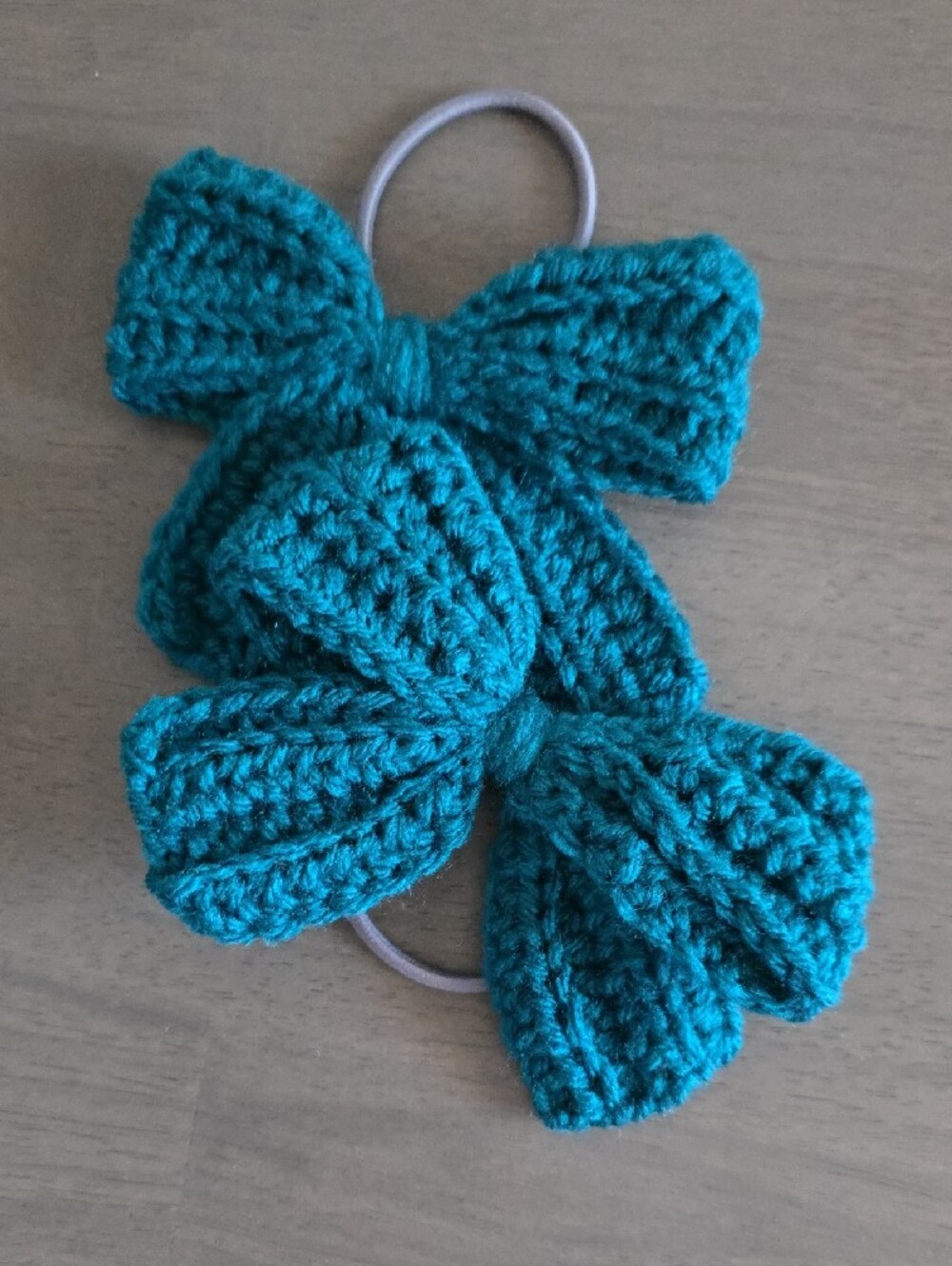 Handmade Crochet Bow Hair Tie Set - Picture 6 of 16